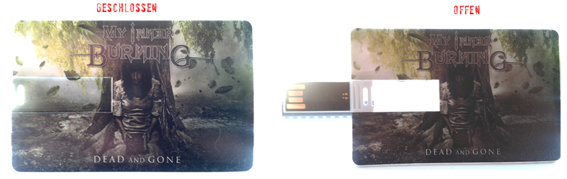 USB-Karte mit Album - My Inner Burning CD-Produktion