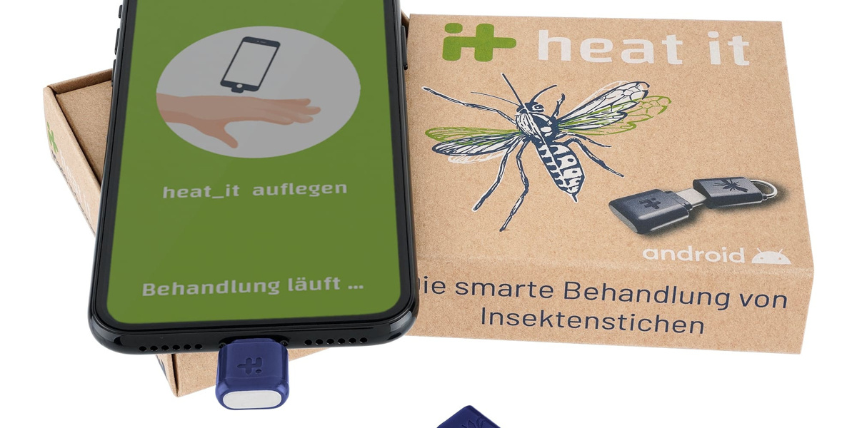 heat_it - The Smart Treatment of Insect Bites  heat_it frees you from  annoying insect bites! The smartphone add-on for the perfect treatment  simply with heat - Made in Germany.