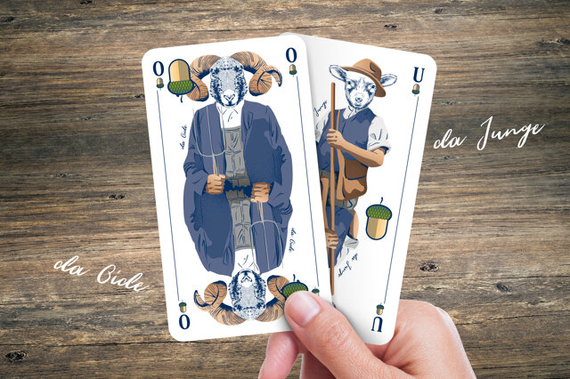 Die Schafkopfkarten | Neugestaltete Spielkarten speziell zum Schafkopfen